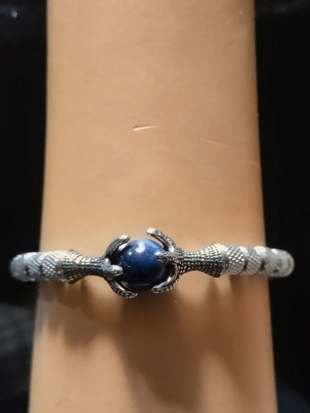 Dragon Claw Bracelet with Blue Stone